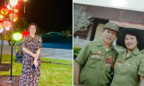 Con gái giúp tôi tập viết báo