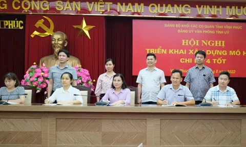 Đảng ủy Văn phòng Tỉnh ủy Vĩnh Phúc xây dựng “Chi bộ 4 tốt ”