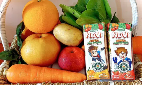 Nutifood lần đầu tiên ra mắt NuVi Nước rau củ quả - Giải pháp cho trẻ lười ăn rau