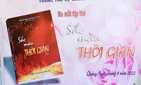 Trang thơ Vệ Giang Thi Hữu ra mắt tập thơ Sắc Màu Thời Gian