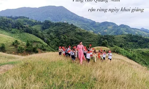 Vùng cao Quảng Nam, rộn ràng ngày khai giảng