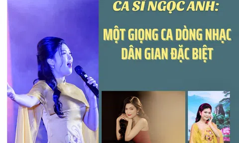 Ca sĩ Ngọc Anh: Một giọng ca dòng nhạc dân gian đặc biệt