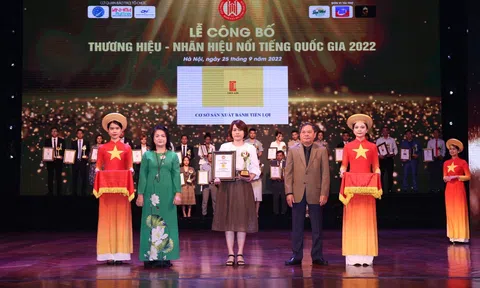 Tiến Lợi tự hào là Thương hiệu - Nhãn hiệu nổi tiếng Quốc Gia 2022