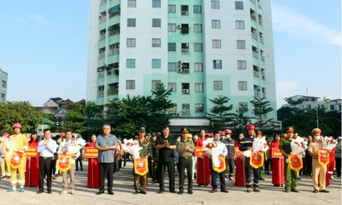 Vĩnh Phúc: Tp Vĩnh Yên diễn tập chữa cháy, cứu nạn, cứu hộ