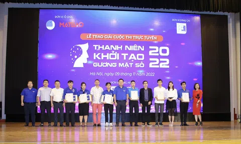 Trao giải cuộc thi “Thanh niên khởi tạo gương mặt số” năm 2022