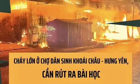 Hưng Yên: Cháy chợ dân sinh Khoái Châu - Rút ra nhiều bài học