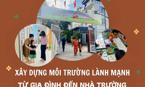 Xây dựng môi trường lành mạnh từ gia đình đến nhà trường cho trẻ mầm non