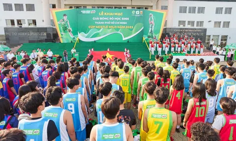 Nestlé MILO khởi động chuỗi hoạt động thể thao học đường năm 2023 với Giải Bóng rổ học sinh TP.HCM