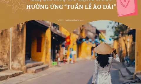 Chị em rạng ngời hưởng ứng “Tuần lễ Áo dài”