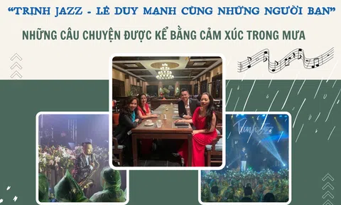 “Trịnh jazz- Lê Duy Mạnh cùng những người bạn”: những câu chuyện được kể bằng cảm xúc trong mưa