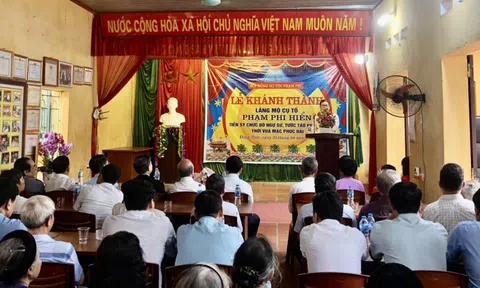 Vĩnh Phúc: Dòng tộc họ Phạm Phi khánh thành Lăng mộ Tiến sĩ Phạm Phi Hiển