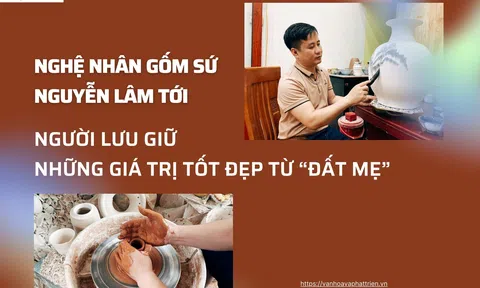 Nghệ nhân gốm sứ Nguyễn Lâm Tới lưu giữ những giá trị tốt đẹp từ “đất mẹ”