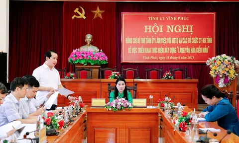 Vĩnh Phúc:  Xây dựng làng văn hóa kiểu mẫu là cơ hội xây dựng cuộc sống tốt hơn