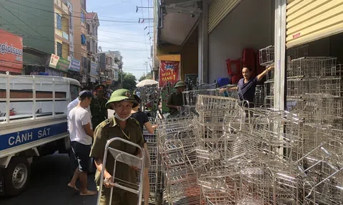 Vĩnh Phúc: Thị trấn Tam Hồng xử lí vi phạm hành lang an toàn giao thông đường bộ