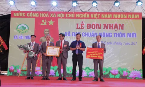 Quảng Trị: Xã Hải Thái đón nhận danh hiệu đạt chuẩn nông thôn mới