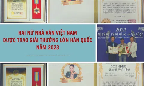 Hai nữ nhà văn Việt Nam được trao Giải thưởng lớn Hàn Quốc năm 2023