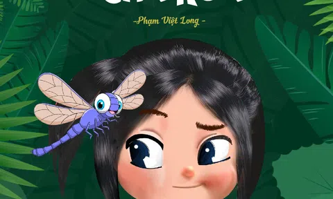 Tác giả Phạm Việt Long  cùng bộ truyện "Bi Bi và Mặt Đen"