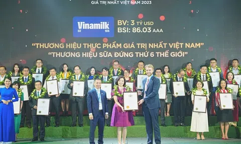 Giá trị thương hiệu Vinamilk thăng hạng đạt mốc 3 tỷ USD, khẳng định vị trí dẫn đầu ngành thực phẩm