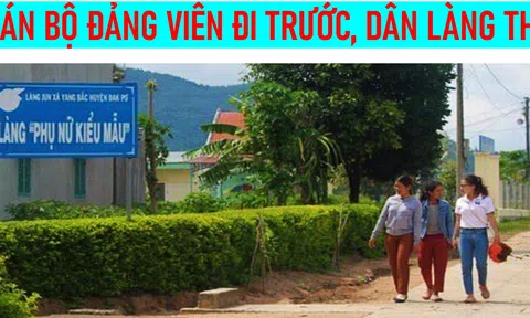 Bài 2:  Cán bộ đảng viên đi trước, dân làng theo sau