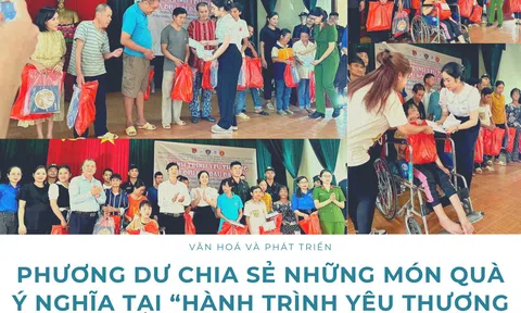 Phương Dư chia sẻ những món quà ý nghĩa tại “Hành trình yêu thương xoa dịu nỗi đau da cam”