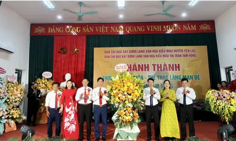 Vĩnh Phúc: Khu thiết chế văn hóa - thể thao làng Man Để thị trấn Tam Hồng (Yên Lạc) đi vào hoạt động