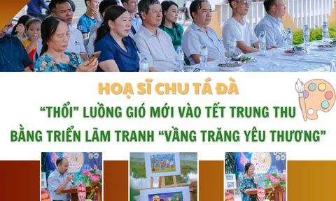 Hoạ sĩ Chu Tá Đà “thổi” luồng gió mới vào Tết Trung Thu bằng triển lãm tranh “Vầng trăng yêu thương”