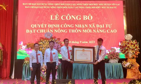 Vĩnh Phúc: Đại Tự (Yên Lạc) đạt chuẩn nông thôn mới nâng cao