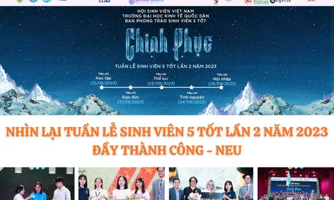 Nhìn lại Tuần lễ Sinh viên 5 tốt lần 2 năm 2023 đầy thành công - NEU