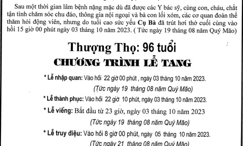 Tin buồn