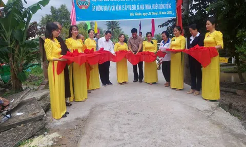 Kiên Giang: Xã Hòa Thuận (Giồng Riềng) khánh thành Cầu Kênh Thủy Lợi và Cầu Kênh 15