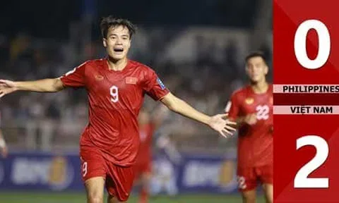 Vòng loại thứ 2 WORLD CUP 2026 bảng F khu vực châu Á: Philippines 0-2 Việt Nam