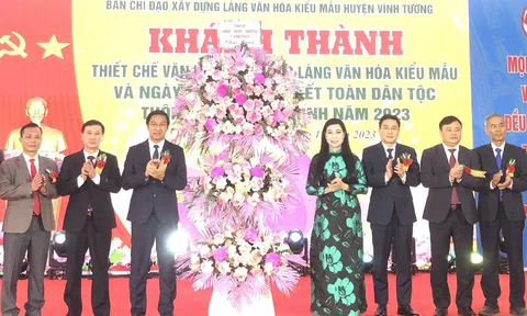 Vĩnh Phúc: Khánh thành khu thiết chế văn hóa kiểu mẫu làng Hệ (Vĩnh Thịnh - Vĩnh Tường) cũng là Ngày hội đại đoàn kết toàn dân tộc
