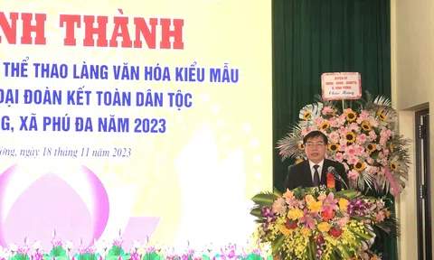 Vĩnh Phúc: Làng Đông (Phú Đa - Vĩnh Tường) khánh thành khu thiết chế văn hoá kiểu mẫu gắn với Ngày hội Đại đoàn kết toàn dân tộc