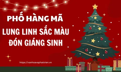 Phố Hàng Mã lung linh sắc màu đón Giáng sinh