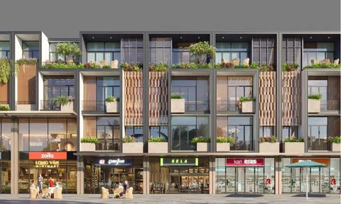 Dự án Long Vân Residences với hệ thống shophouse theo lối kiến trúc Singapore