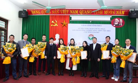 Vĩnh Phúc: Tôn vinh sản phẩm công nghiệp nông thôn tiêu biểu năm 2023