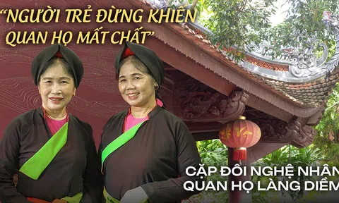 Cặp đôi nghệ nhân làng Diềm: ‘Người trẻ đừng khiến quan họ mất chất’