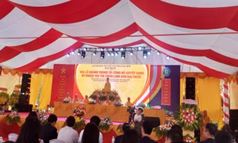 Giáo hội Phật giáo tỉnh Quảng Bình: Đại lễ khánh thành và bổ nhiệm trụ trì chùa Linh Sơn Đại Phúc