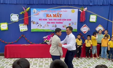 Phóng sự ảnh: Đưa trò chơi dân gian vào Trường Tiểu học Thanh Thuỷ (Quảng Bình)