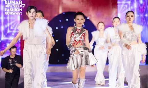 Nguyễn Phan Bảo Ngọc cháy hết mình trong màn biểu diễn mở màn show Lunar New Year Fashion Runway 2024
