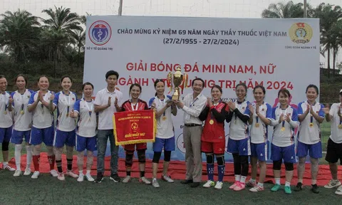 Sôi động giải bóng đá mini nam, nữ ngành Y tế tỉnh Quảng Trị năm 2024
