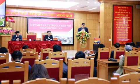Vĩnh Phúc: TP Vĩnh Yên mong báo chí tiếp tục đồng hành, góp phần thực hiện thắng lợi mục tiêu phát triển kinh tế - xã hội năm 2024