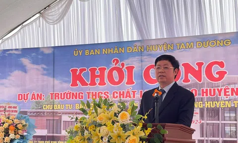 Vĩnh Phúc: Xây dựng Trường THCS chất lượng cao Tam Dương