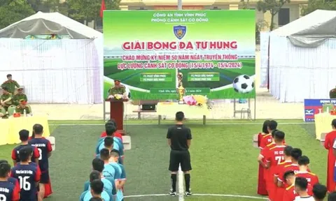 Vĩnh Phúc: Giải bóng đá Tứ hùng kỷ niệm 50 năm Ngày truyền thống lực lượng Cảnh sát Cơ động