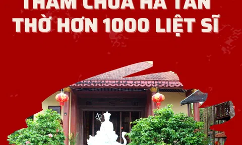 Quảng Nam: Lên ngã ba sông thăm chùa Hà Tân thờ hơn 1000 liệt sĩ