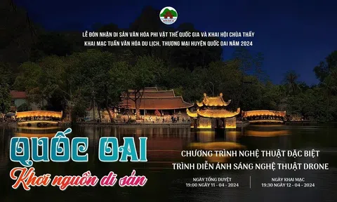 Hà Nội: Quốc Oai  trình diễn Drone light và nhiều hoạt động hấp dẫn tại lễ hội chùa Thầy 2024