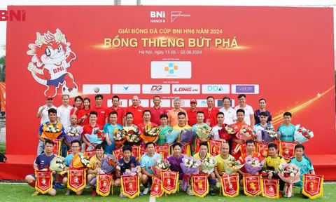Giải bóng đá Cúp BNI HN6 năm 2024: Từ “RỒNG THIÊNG BỨT PHÁ” đến “KẾT NỐI VƯỢT BẬC”