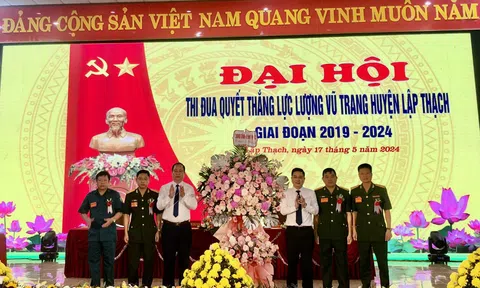 Vĩnh Phúc: Lực lượng vũ trang huyện Lập Thạch tiếp tục phong trào thi đua quyết thắng giai đoạn 2024 - 2029