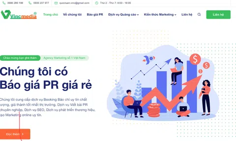 Vinc Media - Đồng hành cùng doanh nghiệp trên nền tảng online