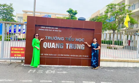 Tặng sách cho học sinh Trường Tiểu học Quang Trung (Yên Thường - Gia Lâm – Hà Nội) nhân Quốc tế Thiếu nhi 1/6